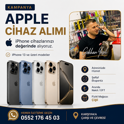 Garantili veya garantisiz iPhone’unuzu Karşıyaka Çarşı ve çevresinde adresinizde inceliyor,