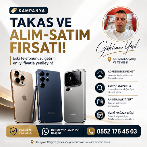 Karşıyaka’da telefon takas, alım-satım ve yerinde ekspertiz hizmeti sunuyoruz.
